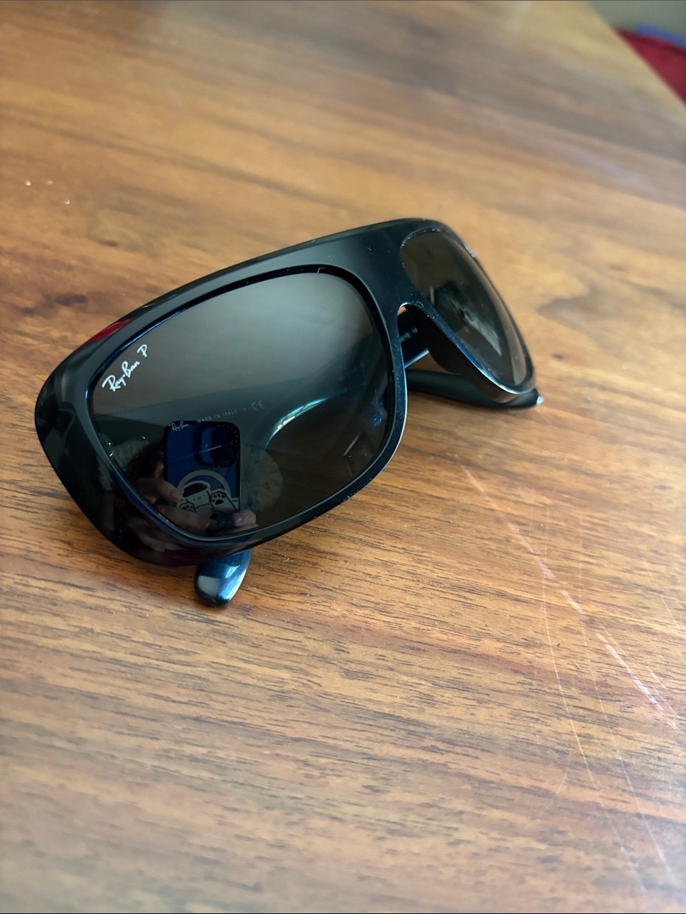 Ray-Ban Blair Black Frame Dark Lens Wrap Sunglasses